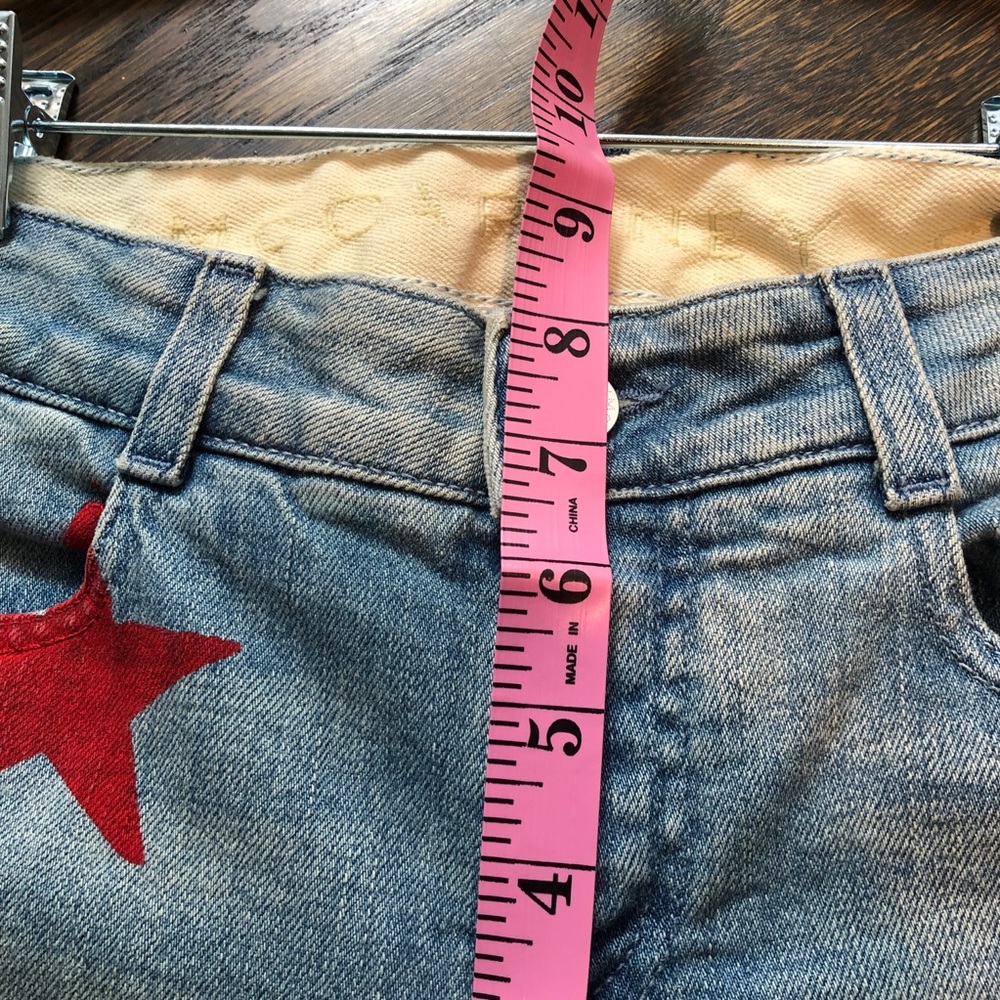 Stella McCartney Multi Color Star Print Jean Sz 25 - Picture 12 of 14